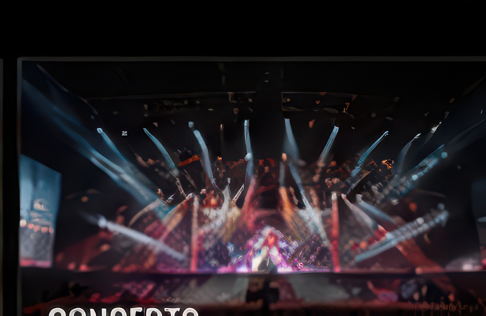 Concert production with Dakia lighting, LED and sound systems